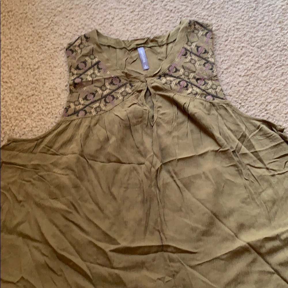 Forest green tank top